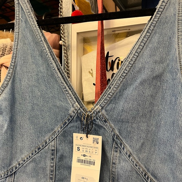 ZARA V-neck maxi denim dress 💙🪼 - Picture 5 of 8